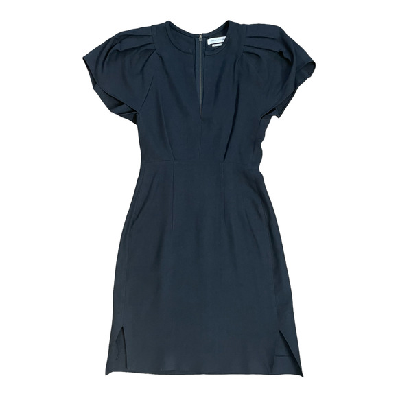 Isabel Marant Etoile Linen Puff Sleeve V-Neck Sheath Dress 34 EU 0 US - Picture 1 of 5